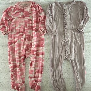 Magnetic Me Pink Camo and Lilac Footies